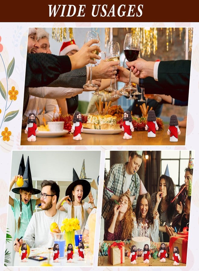 بيميمو مجموعة Bememo من 100 قطعة من مجسمات يسوع الصغيرة، ألعاب يسوع الصغيرة، تصميم أصلي، مصنوعة من المطاط للعبة الاختباء والبحث، هدية مثالية للحفلات الدينية، هدية حرفية ليوم الأحد، هدية معمودية، هدية لحشو بيض عيد الفصح (أحمر) - Image 3